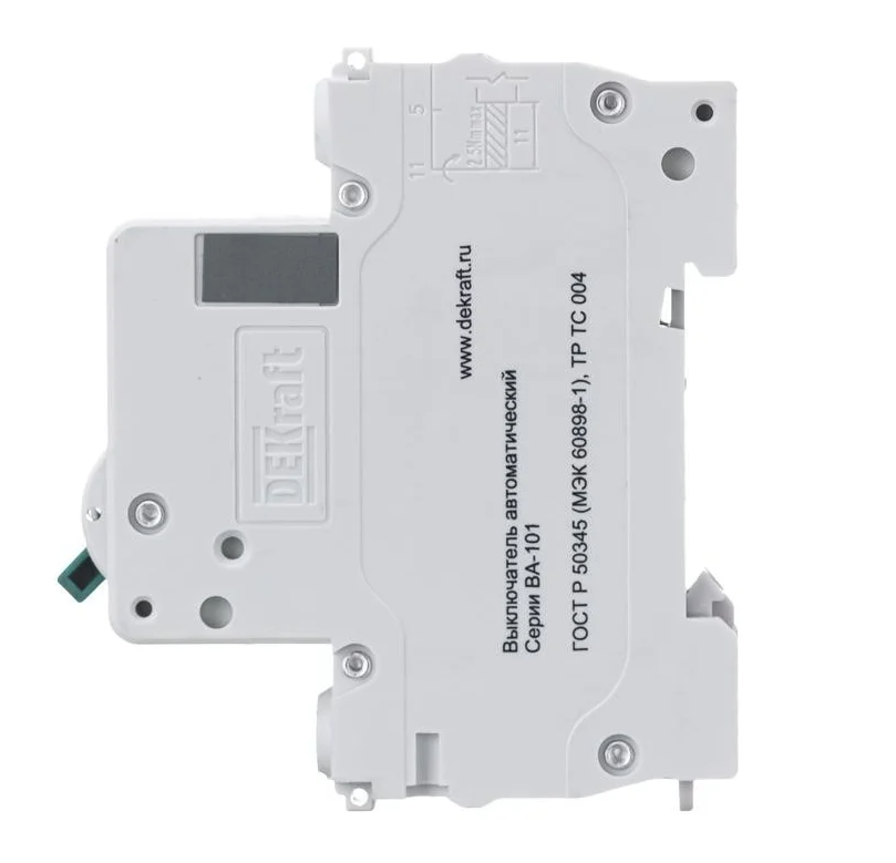 Автоматический выключатель DEKraft (АВ) ВА-101 1Р C10 А 4.5 кА 11053DEK - фото 2