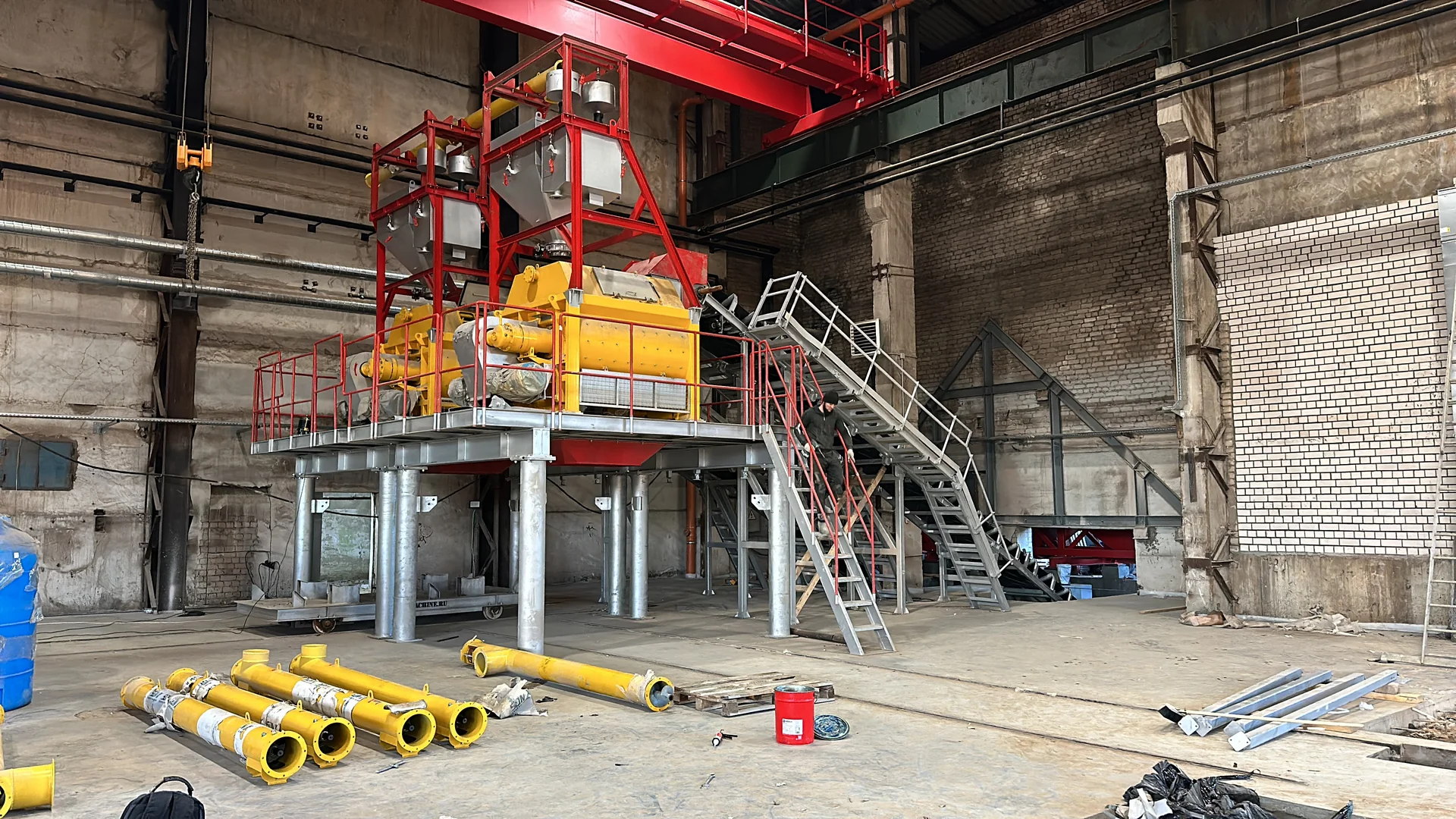 Сборка силоса БСУ-2