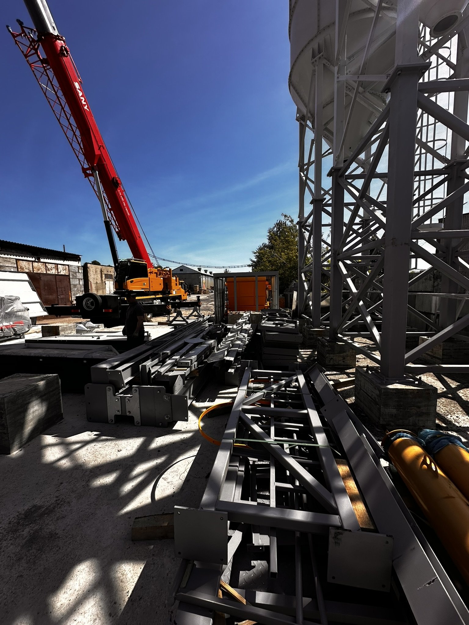 Сборка силоса БСУ-2