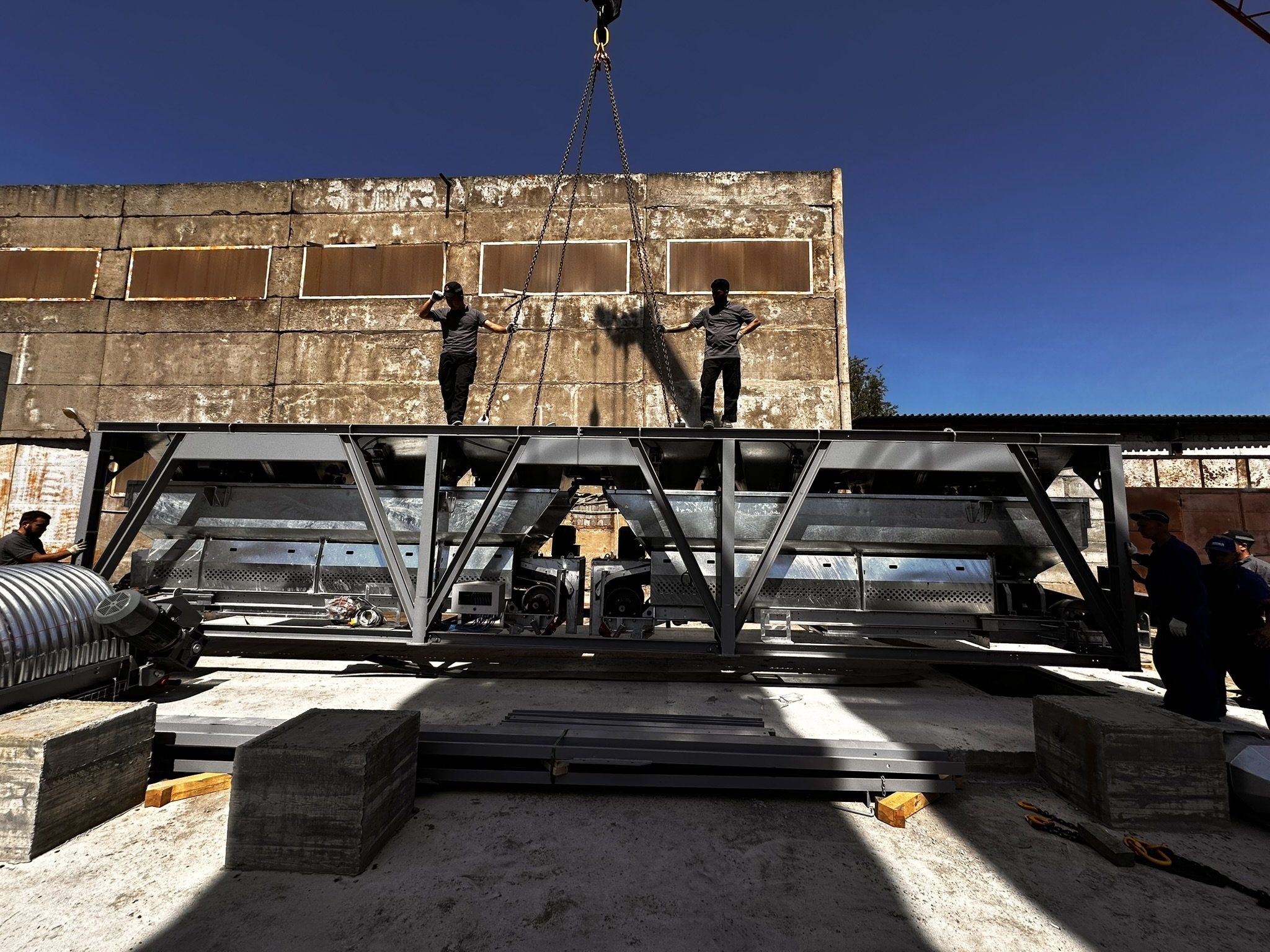 Сборка силоса БСУ-2