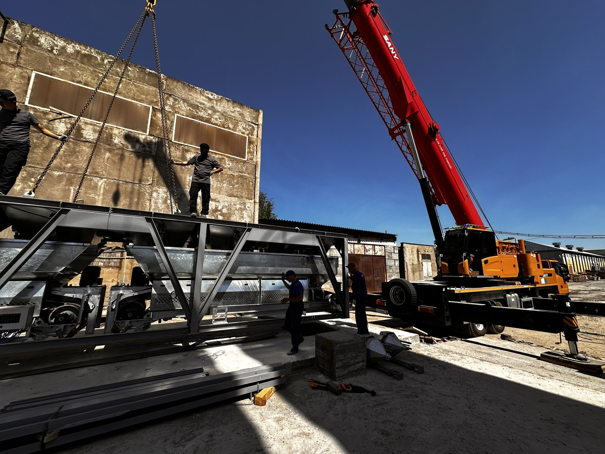 Сборка силоса БСУ-2