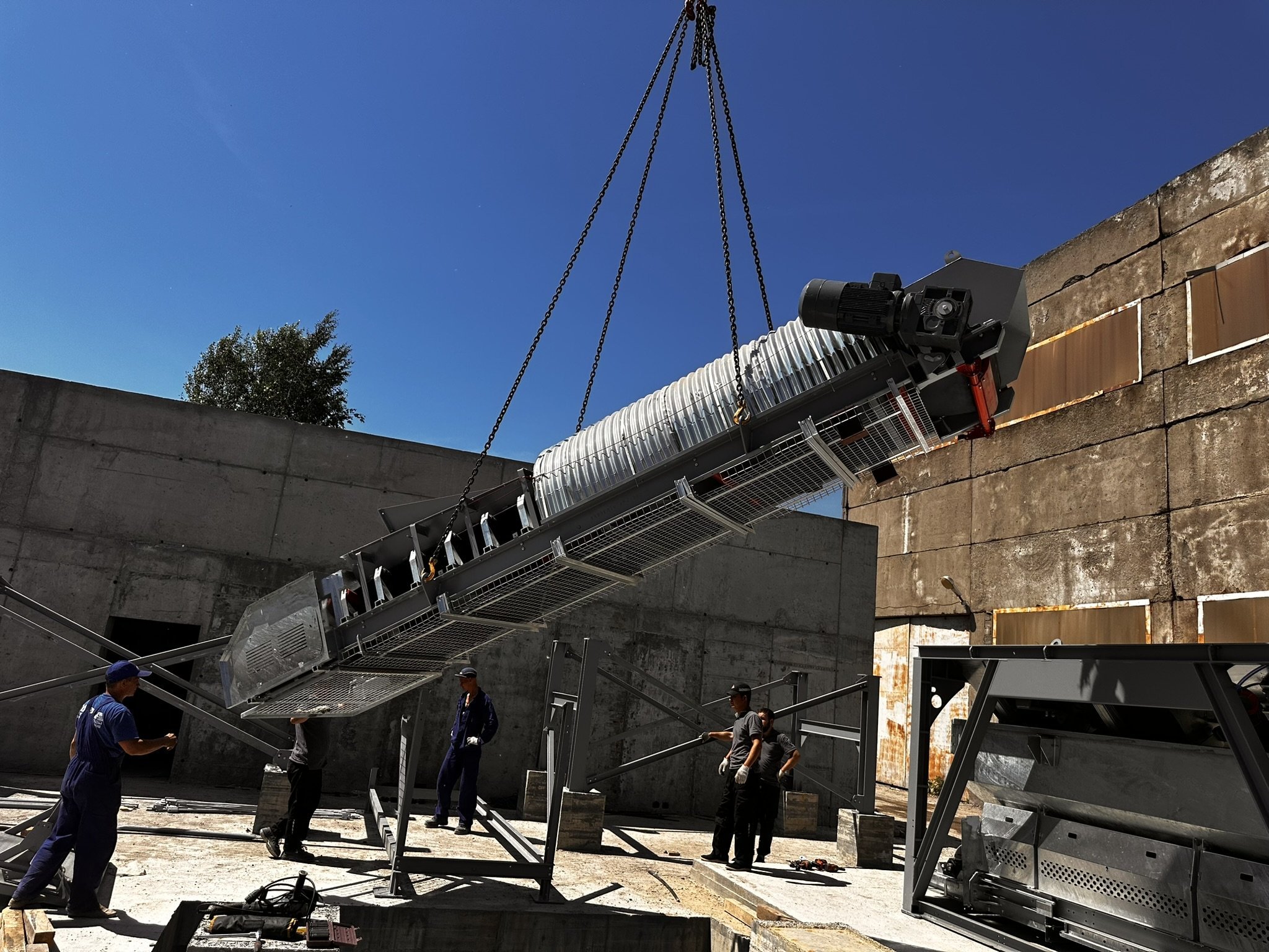 Сборка силоса БСУ-2