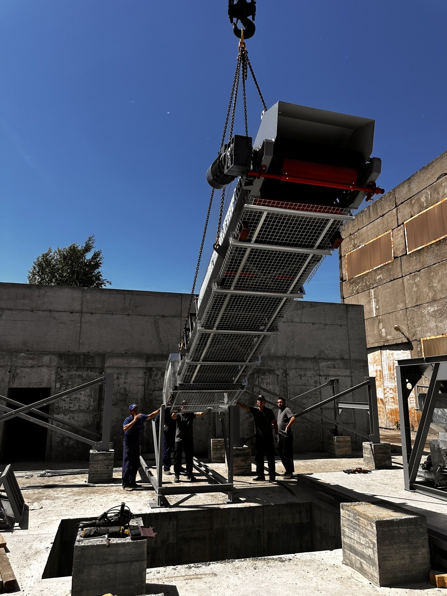 Сборка силоса БСУ-2