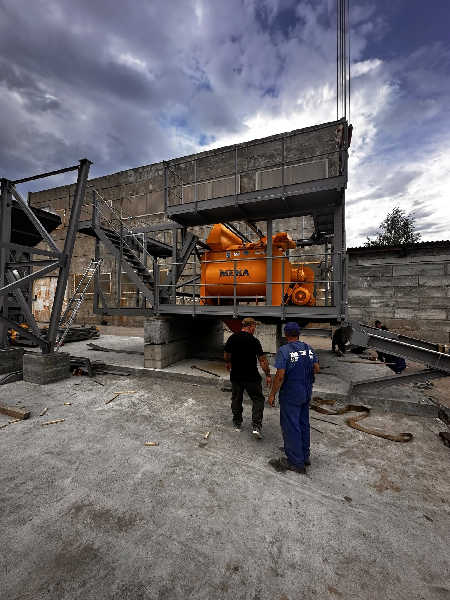 Сборка силоса БСУ-2