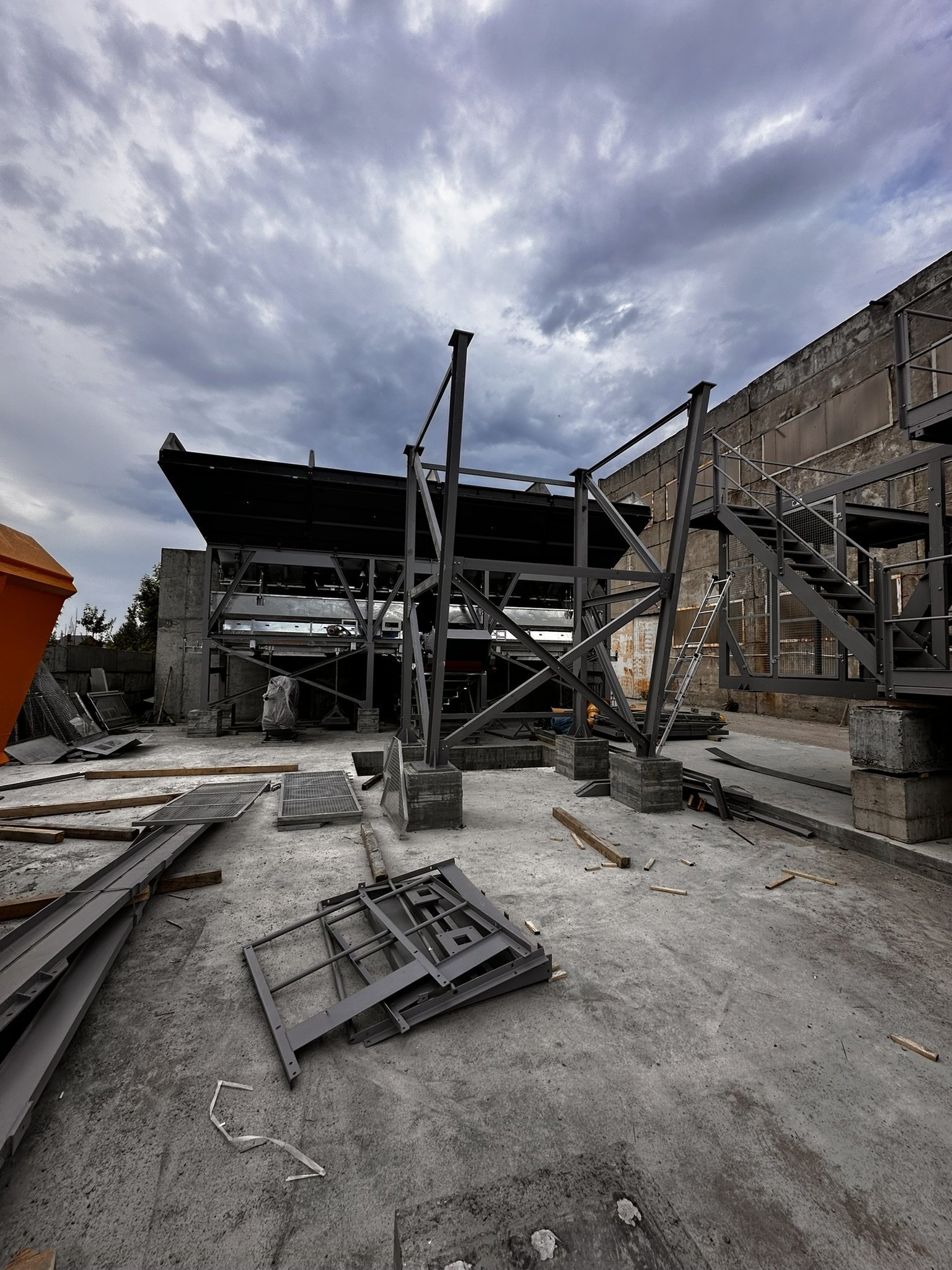 Сборка силоса БСУ-2