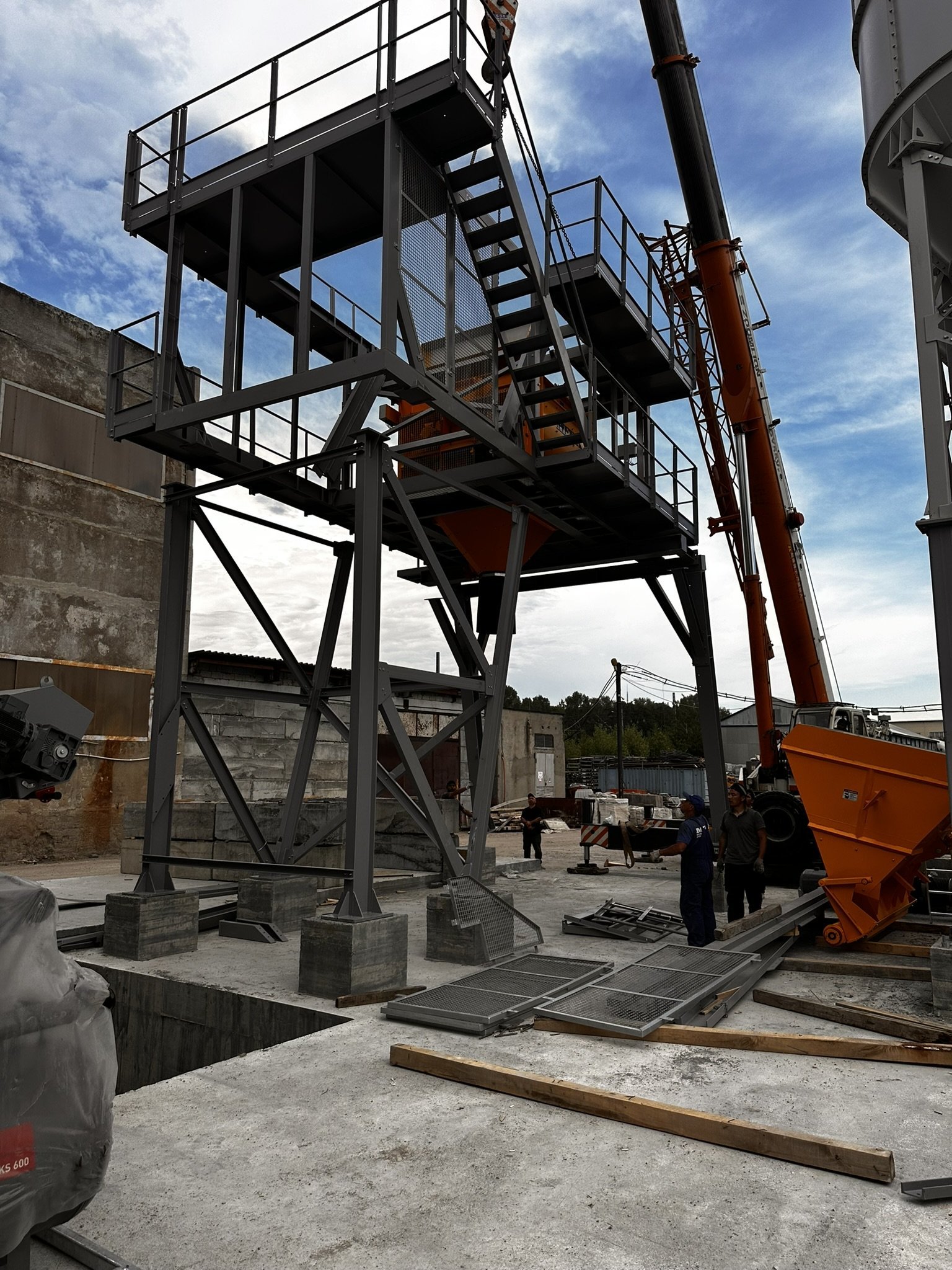 Сборка силоса БСУ-2