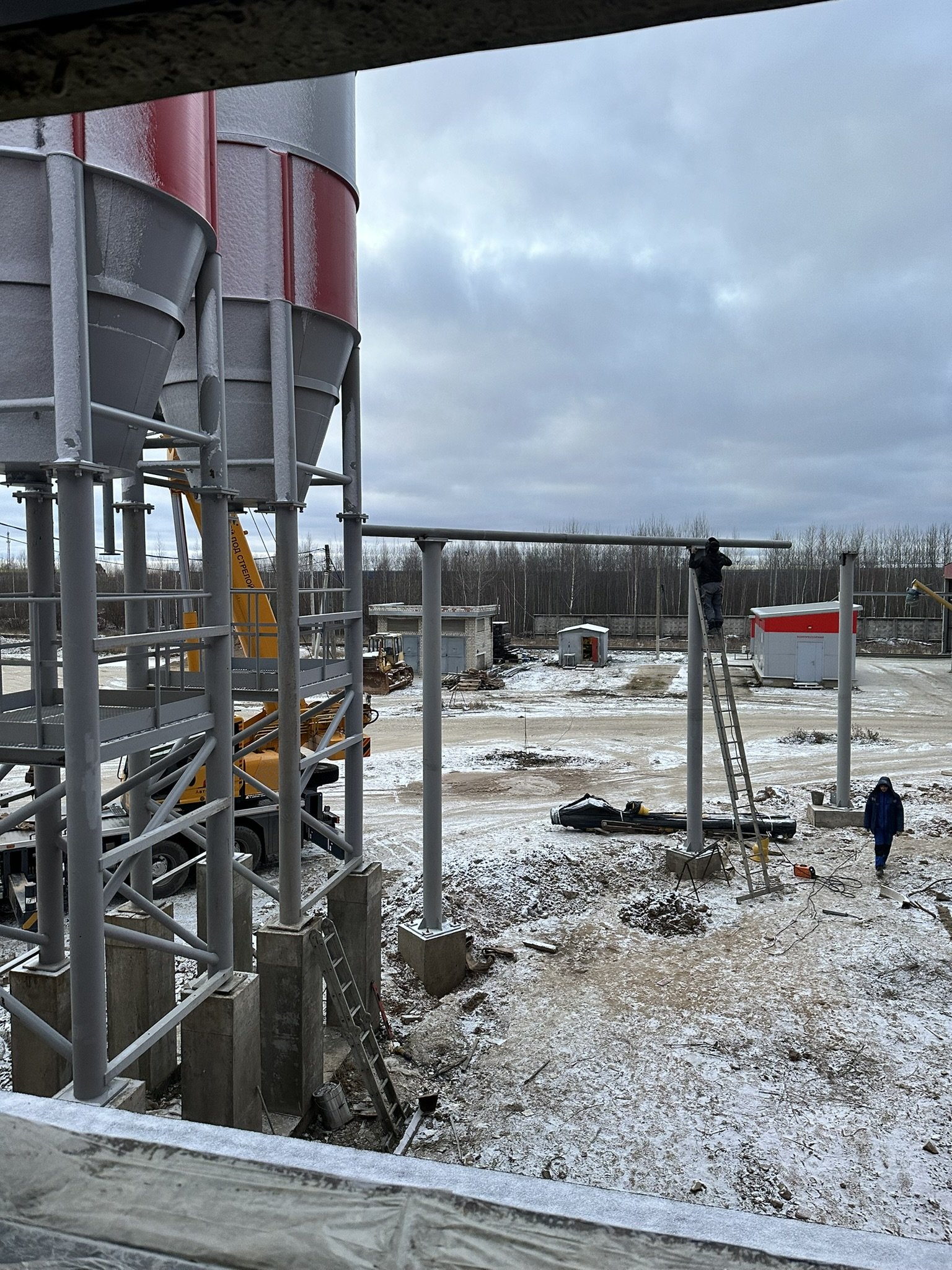 Сборка силоса БСУ-2