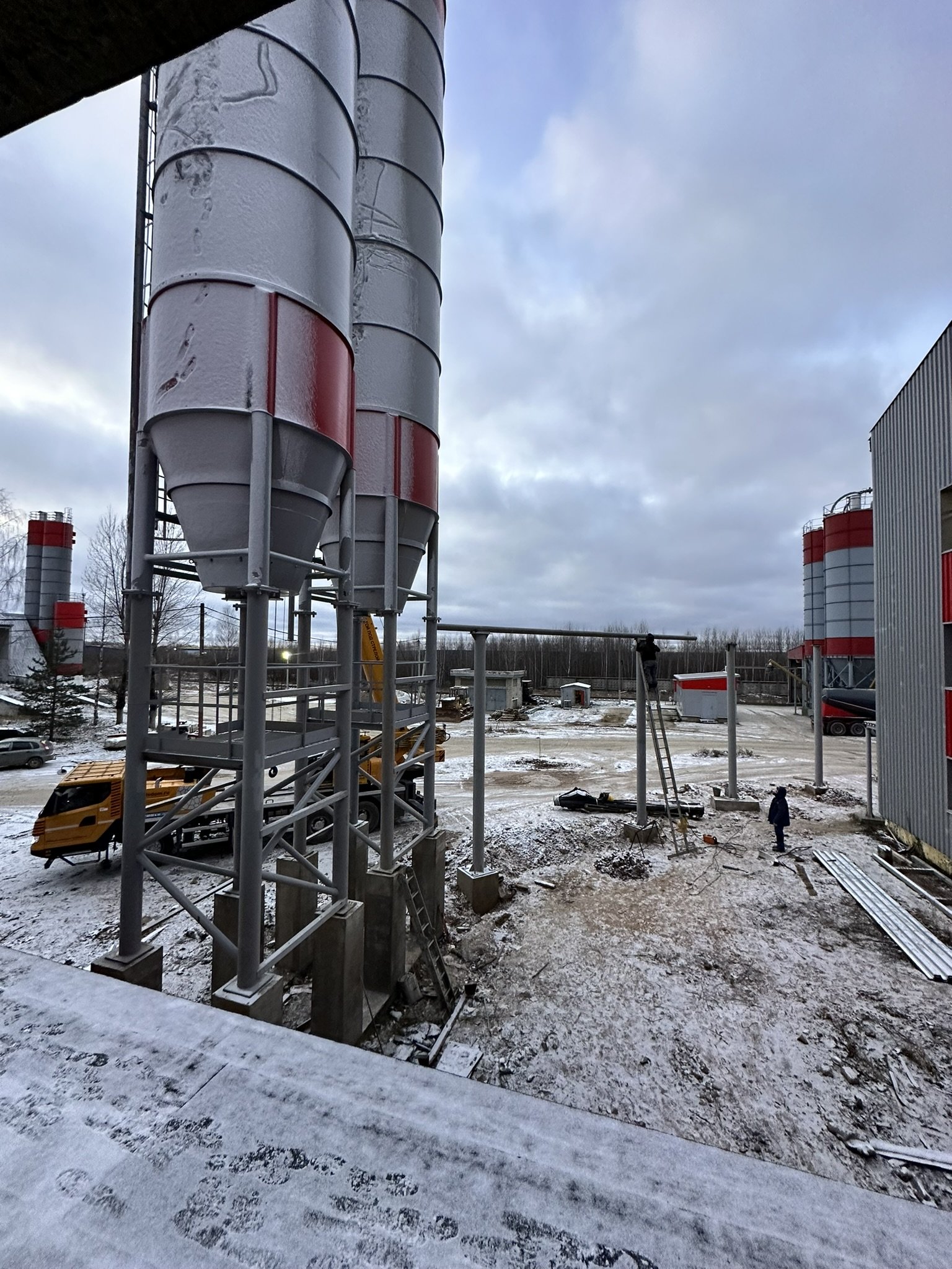 Сборка силоса БСУ-2