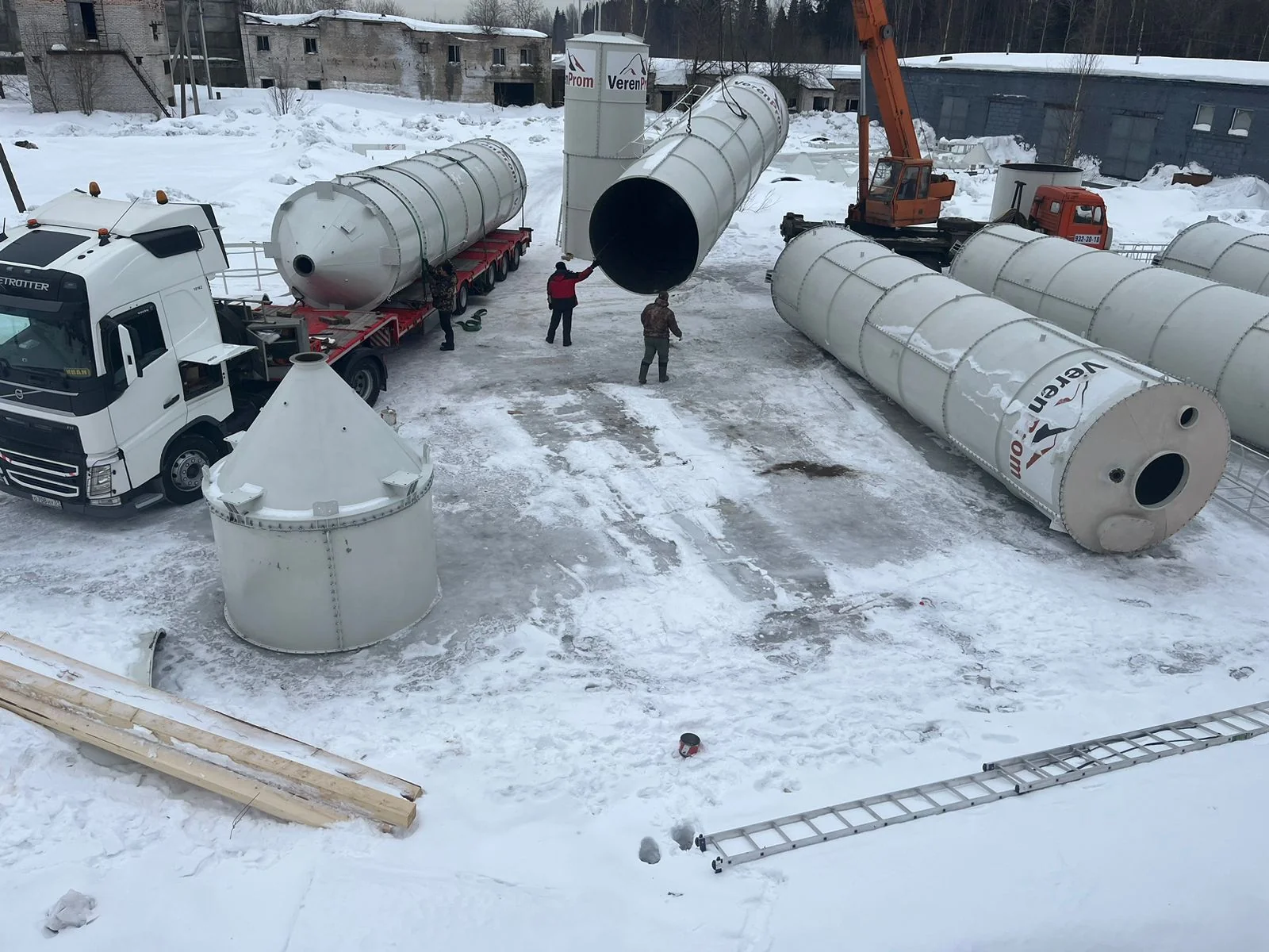 Сборка силоса