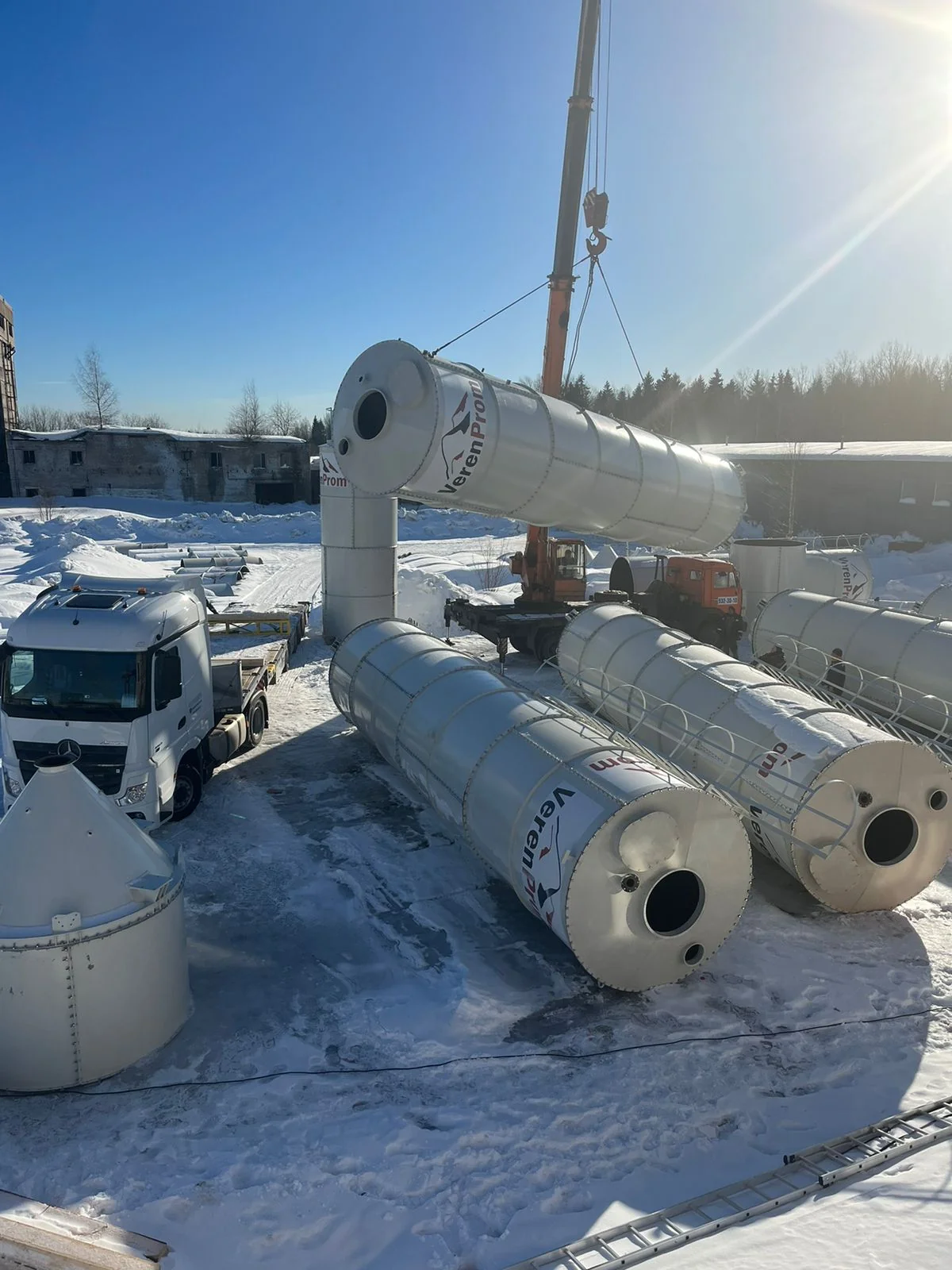 Сборка силоса