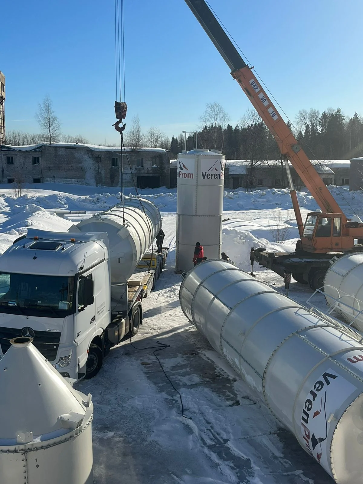 Сборка силоса