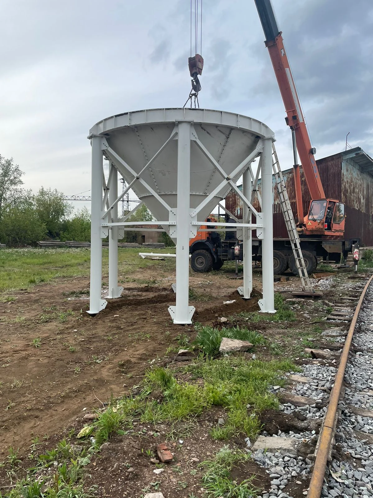 Сборка силоса