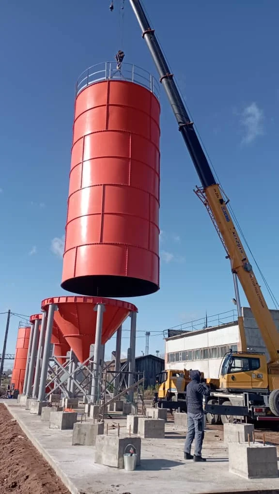 разобранный силос