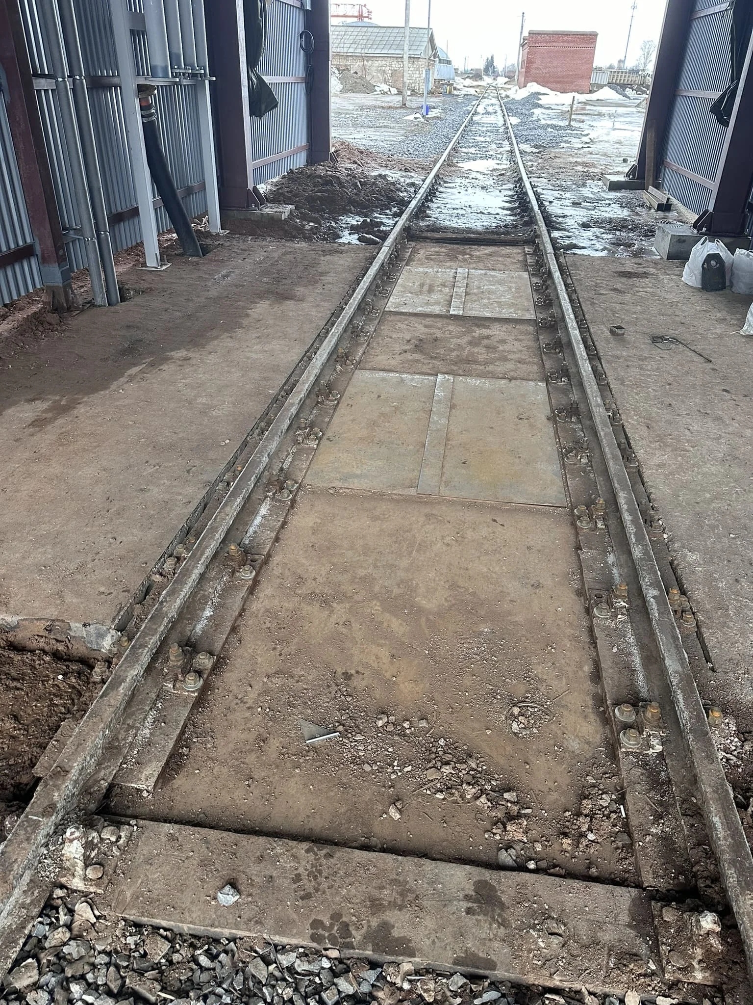 разобранный силос