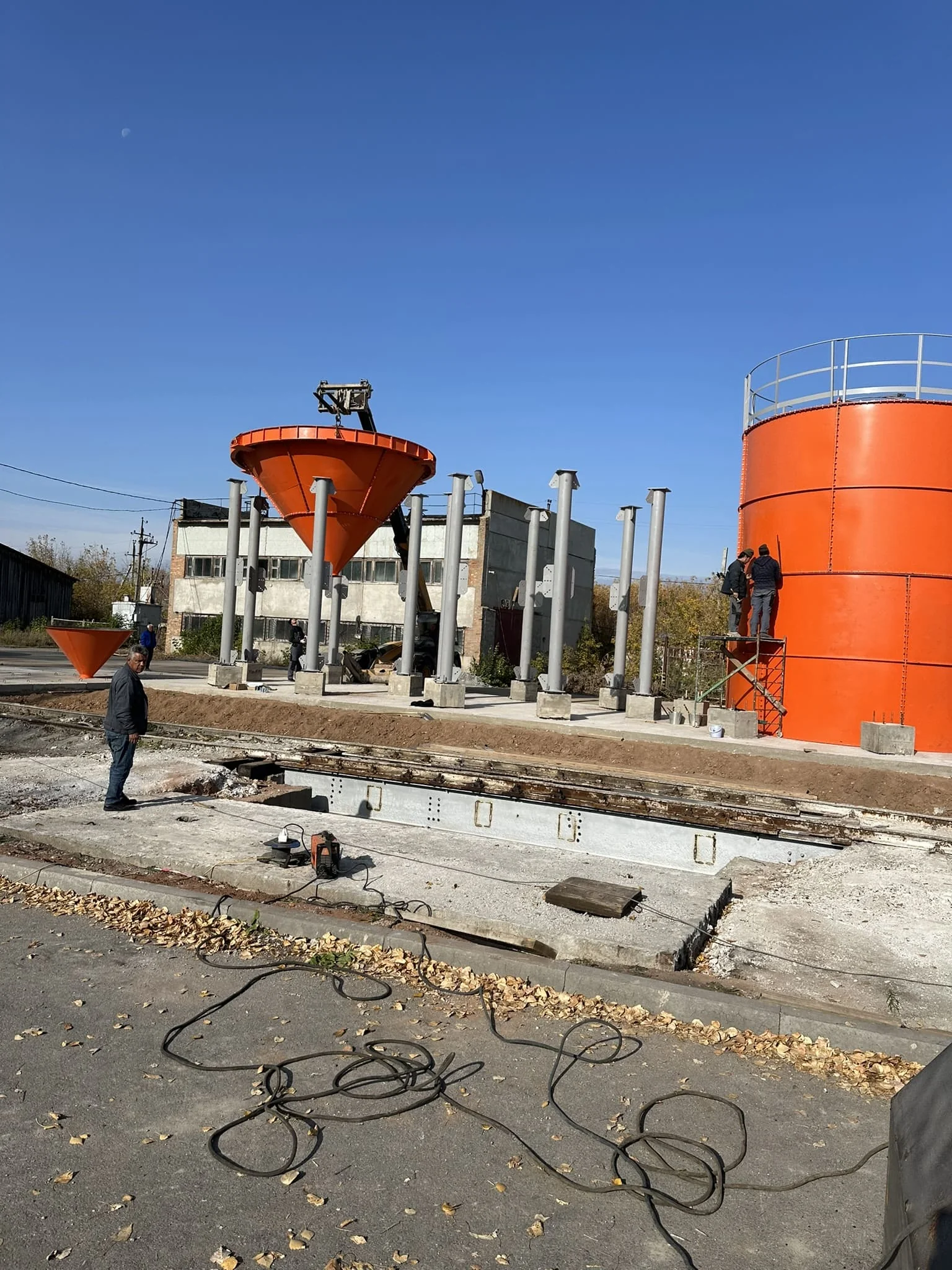 разобранный силос