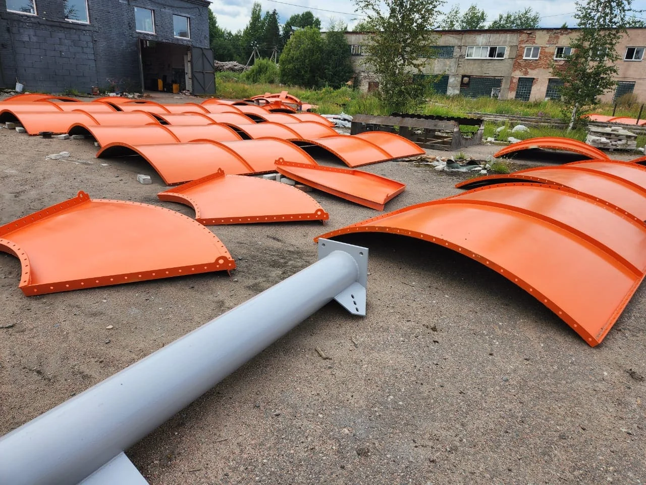 разобранный силос